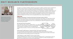 Desktop Screenshot of hbcuresearchpartnership.ncat.edu