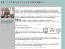 Tablet Screenshot of hbcuresearchpartnership.ncat.edu