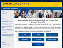 Tablet Screenshot of jobs.ncat.edu